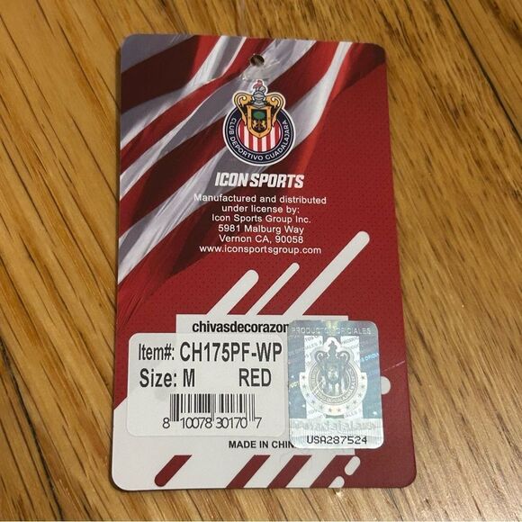 Chivas Replica Soccer Jersey Icon Sports Red Size Men’s Medium - Picture 4 of 9